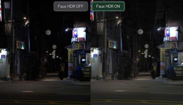 Faux HDR preview view