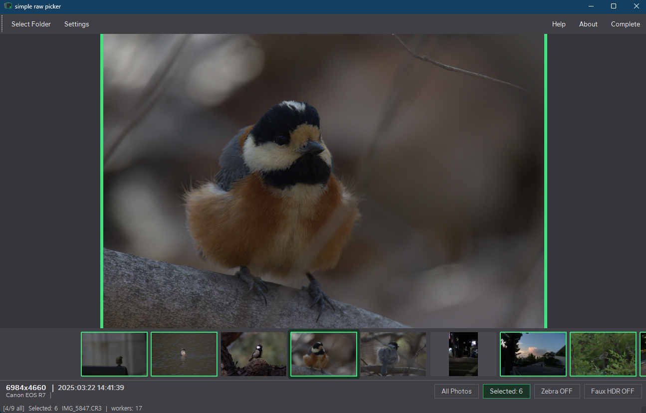 Pick and unpick workflow view